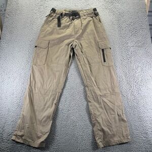 BC Clothing Pant Mens M Brown Nylon Windbreaker Straight Stretch Gorpcore Hiking